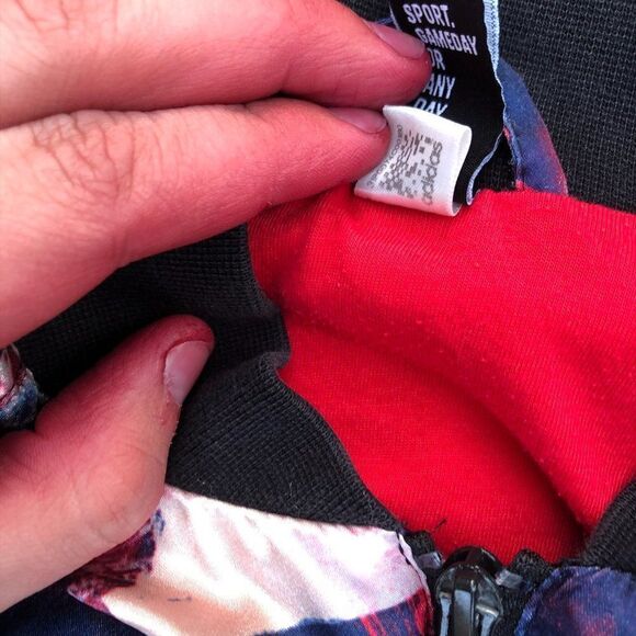 ADIDAS Multicolor Flower Bomber Jacket Medium - Picture 8 of 11